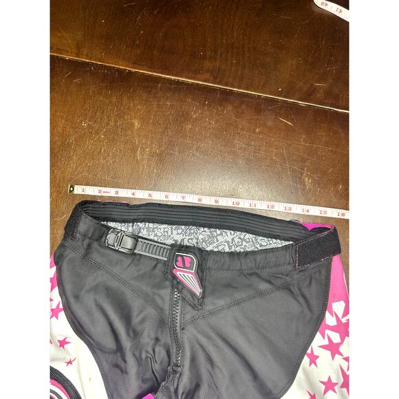 Y2K Pink Motocross ATV MSR Starlet Pants Racing Performance Gear Womens Size 7/8 - Picture 6 of 14